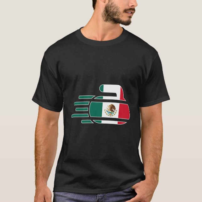 Camiseta Fans del equipo de curado de México ganan a Curler (Anverso)