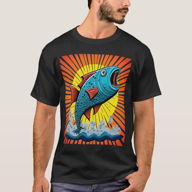 Camiseta Fans del Torneo de Pesca Pop Big Fish Catcher 3 (Anverso)
