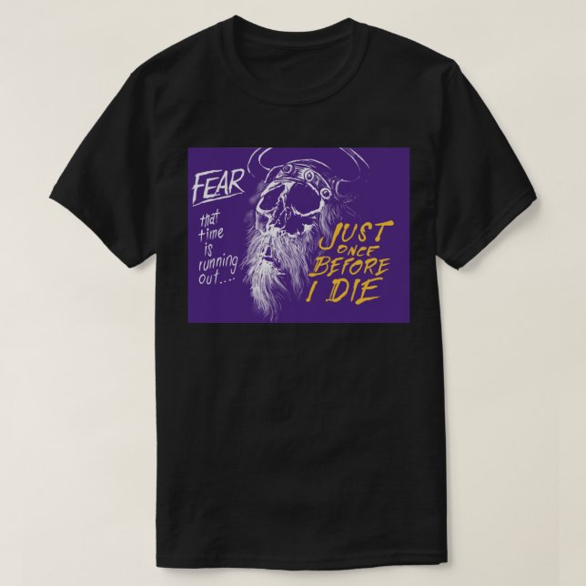 Camiseta Fans des Vikings du    MinnesotaJuste une fois ava (Diseño del anverso)