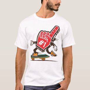 Camiseta Fans number one hand skater skateboard