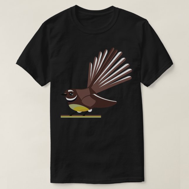 Camiseta Fantail Piwakawaka NZ BIRD (Diseño del anverso)