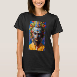 Camiseta Fantasía AI Mystical Man con la cara pintada