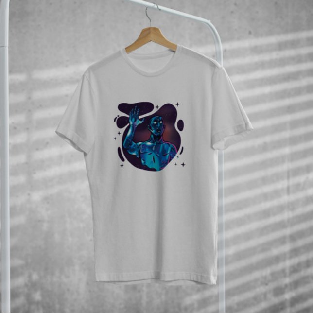 Camiseta Fantasía alienígena del espacio azul (Subido por el creador)