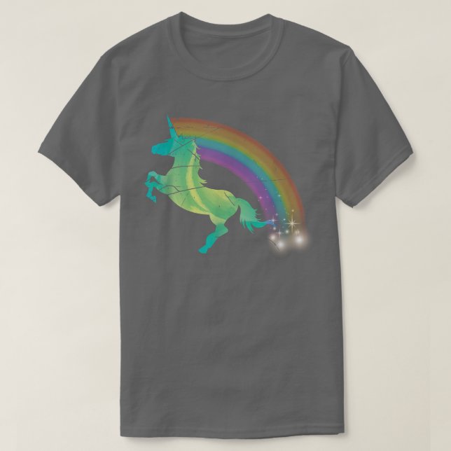 Camiseta Fantasía Animal Magnético Unicornio Lover Rainbow  (Diseño del anverso)
