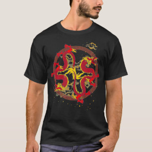 Camiseta Fantasía Animal Mística Creatividad Chino Fuego Ar