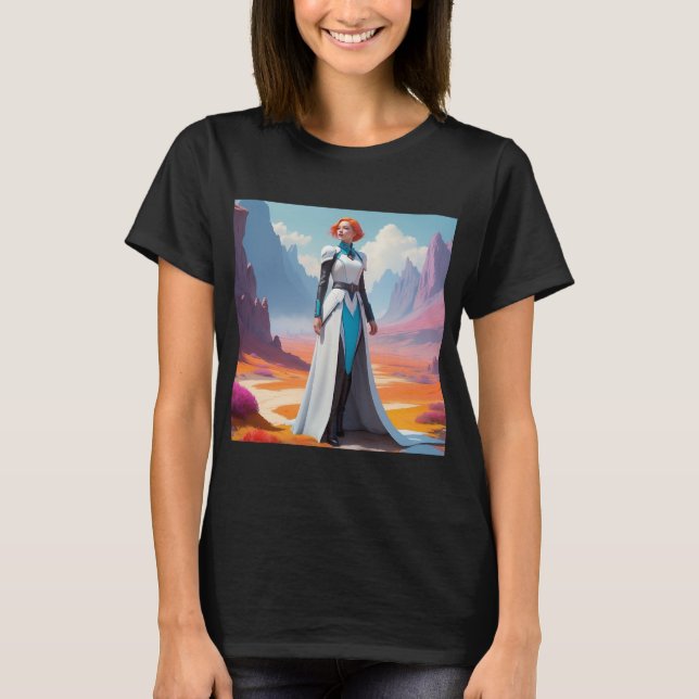 Camiseta Fantasía Arte De Ciencia Ficción | Paisajes surrea (Anverso)