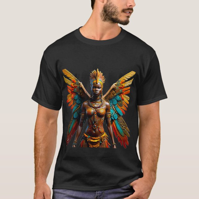 Camiseta Fantasía bantu marafiki africana (Anverso)