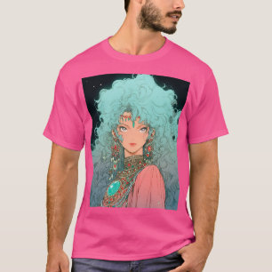 Camiseta Fantasía Bohemia Chica de Anime Estético