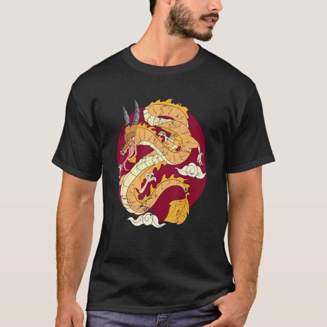 Camiseta Fantasía China Dragón Asia Cines de criaturas míti (Anverso)