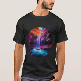 Camiseta Fantasía colorida cascada
