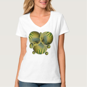 CAMISETA FANTASÍA CON LAS HOJAS EN UNA BURBUJA