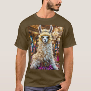 Camiseta Fantasía cute drama llama reina