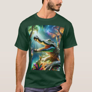 Camiseta Fantasía Cute Encantada Jungla de Cocodrilos