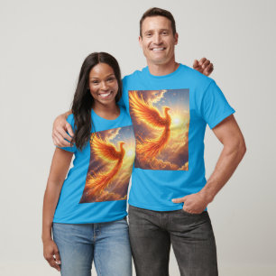 Camiseta Fantasía Cute Flaming Phoenix Rises