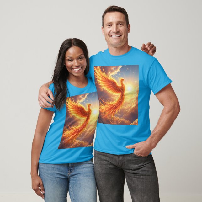 Camiseta Fantasía Cute Flaming Phoenix Rises (Unisexo)