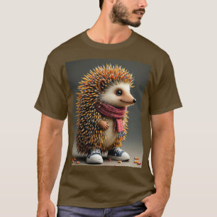 Camiseta Fantasía Cute Hedgehog Agujas negras