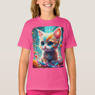 Camiseta Fantasía Cute Vivid Colores Flores