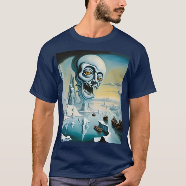 Camiseta Fantasía Cute Vivid Surrealismo Mar de Hielo (Anverso)