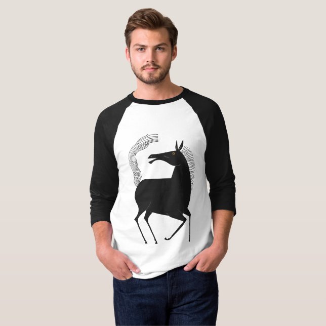 Camiseta Fantasía de charla de tinta V01 CABALLO (Anverso completo)