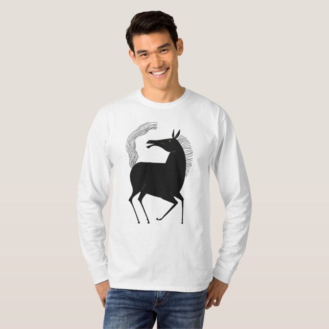 Camiseta Fantasía de charla de tinta V01 CABALLO (Anverso completo)