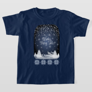 Camiseta Fantasía de cuento de hadas en invierno Bosque de