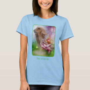 Camiseta Fantasía de flores de galgo afgano Arte de perro