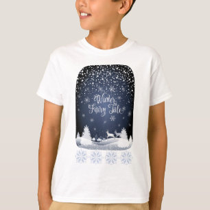 Camiseta Fantasía de hadas de vacaciones de invierno y bos