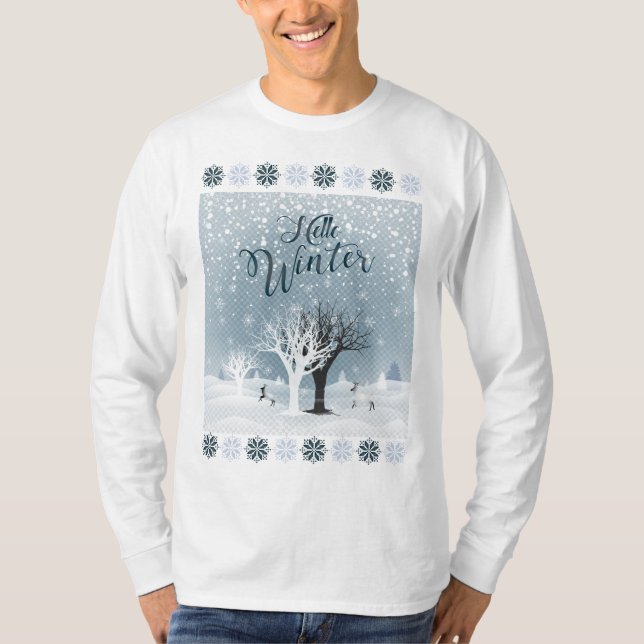 Camiseta Fantasía de hadas de vacaciones de invierno y bosq