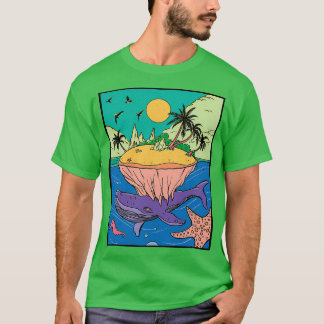 Camiseta Fantasía de la isla de ballenas