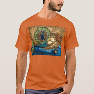 Camiseta Fantasía de sirena y pavo real