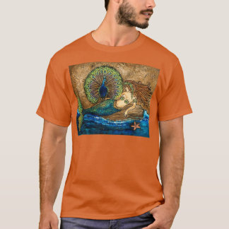 Camiseta Fantasía de sirena y pavo real