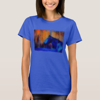 Camiseta Fantasía de Stallion & Trees Caballo Arte Moderno