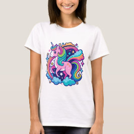 Camiseta Fantasía de Unicornio vibrante