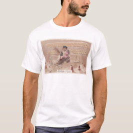 Camiseta Fantasía de Vintage Christmas Boy Flying Airship
