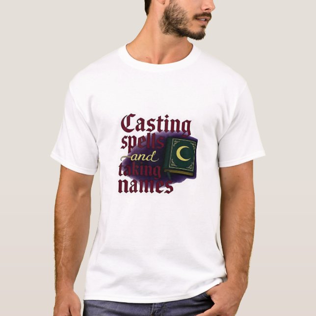 Camiseta Fantasía de Whimsigoa - Bosques místicos, lunas y  (Anverso)