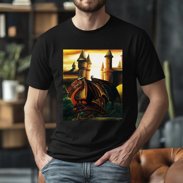 Camiseta Fantasía del Castillo del Dragón Rojo (Subido por el creador)