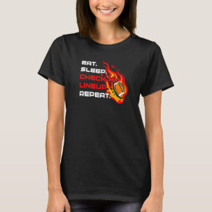 Camiseta Fantasía Fantasía Fantasía Comer Sueño Comprobar M