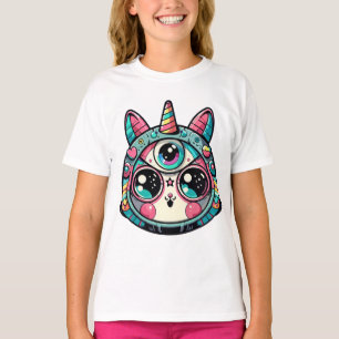Camiseta "Fantasía felina cósmica"