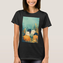Camiseta Fantasía Felina de Otoño