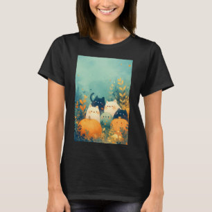 Camiseta Fantasía Felina de Otoño