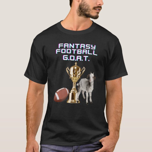 Camiseta Fantasía Fútbol G O A T Campeonato De Liga W (Anverso)