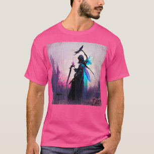 Camiseta Fantasía Gótica Bruja Angler Faery Mage Woods Hada
