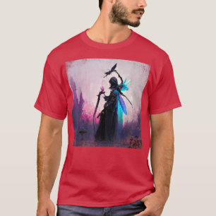 Camiseta Fantasía Gótica Bruja Angler Faery Mage Woods Hada