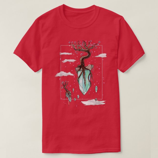 Camiseta Fantasía Guay Flotando Cristales Islas Sakura (Diseño del anverso)