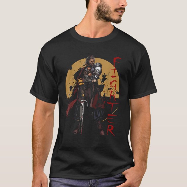Camiseta Fantasía humana Tabletop RPG Roleplay Gam (Anverso)