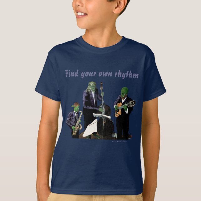 Camiseta Fantasía Jazz Blues Músicos Camisas de Arte (Anverso)