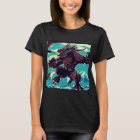 Fantasía Kaiju Anime - Woodcut 3