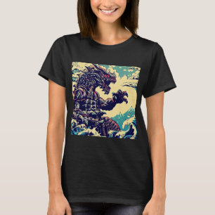 Camiseta Fantasía Kaiju Anime - Woodcut 4