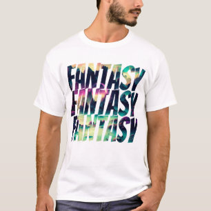 Camiseta Fantasía Lettering con otro mundo mágico