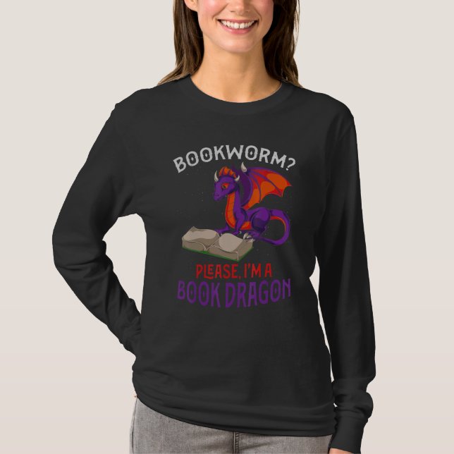 Camiseta Fantasía libro de creatura leyendo libro de libomb (Anverso)